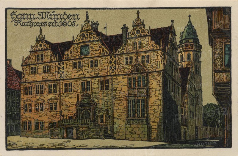 Town hall in Hannoversch Muenden