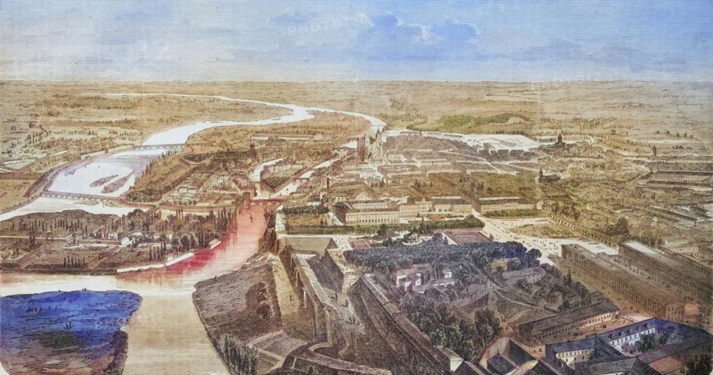 View of the fortress of Metz