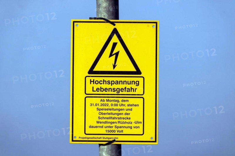 High voltage danger to life
