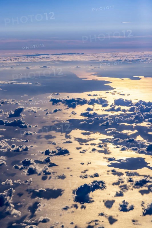 Clouds and sea and islands