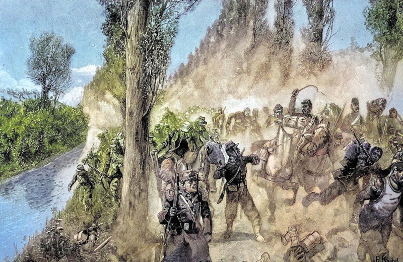 Retreat of the French at Gravelotte
