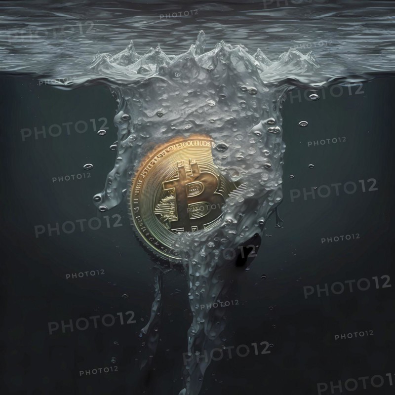 Decline in value of bitcoin and digital currency