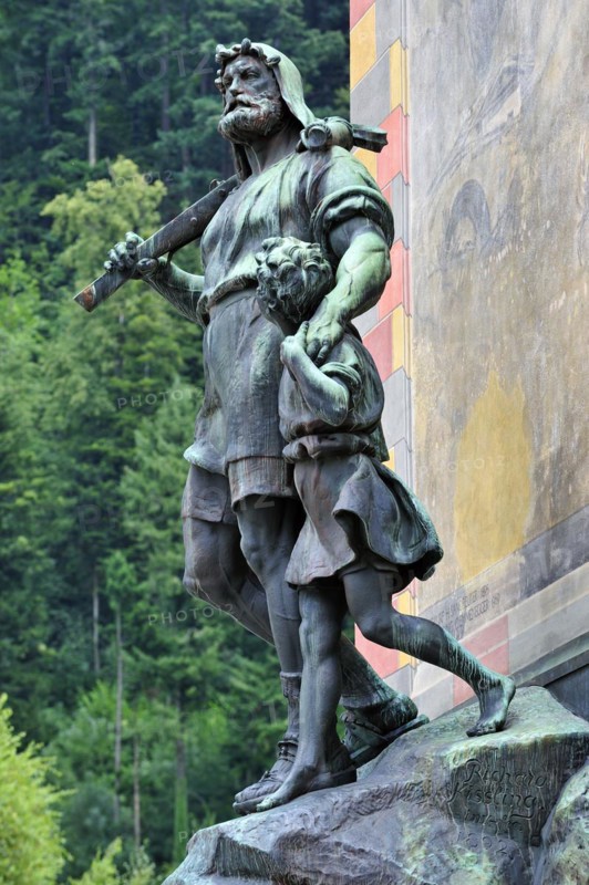 Statue of Swiss medieval folk hero William Tell