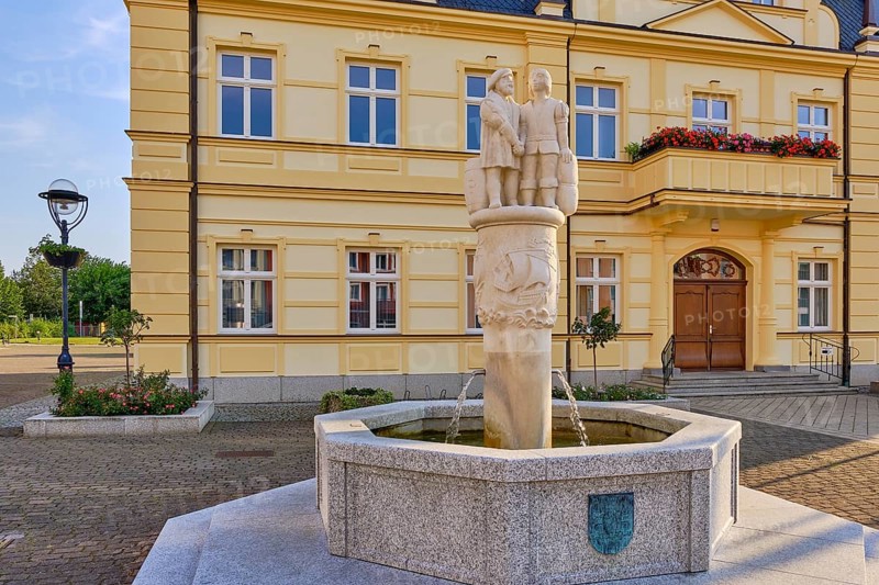 The Demmin town hall on the market square