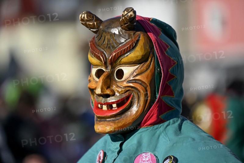 Jesters Guild Hoellenwaldteufel from Lautenbach at the Great Carnival Parade