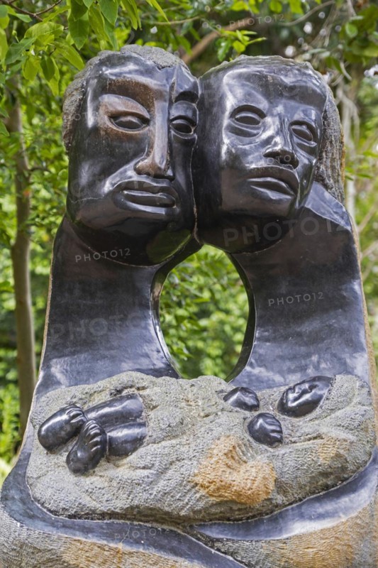 Sculpture at the Kirstenbosch National Botanical Garden at the foot of Table Mountain in Cape Town
