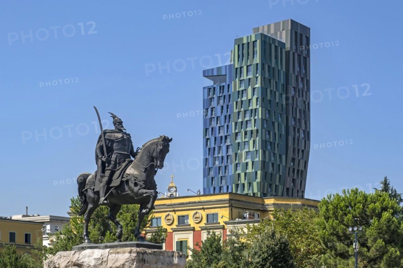 Alban Tower and Skanderbeg Monument