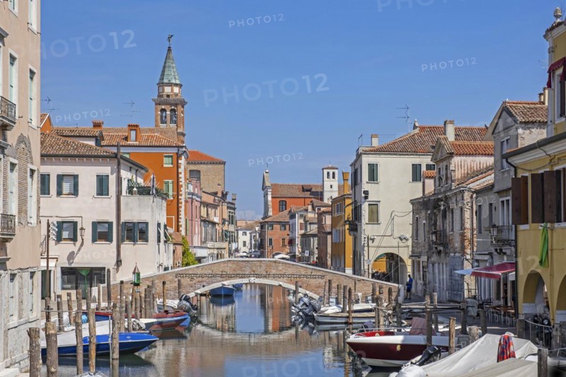 Bridge over canal Vena at Chioggia