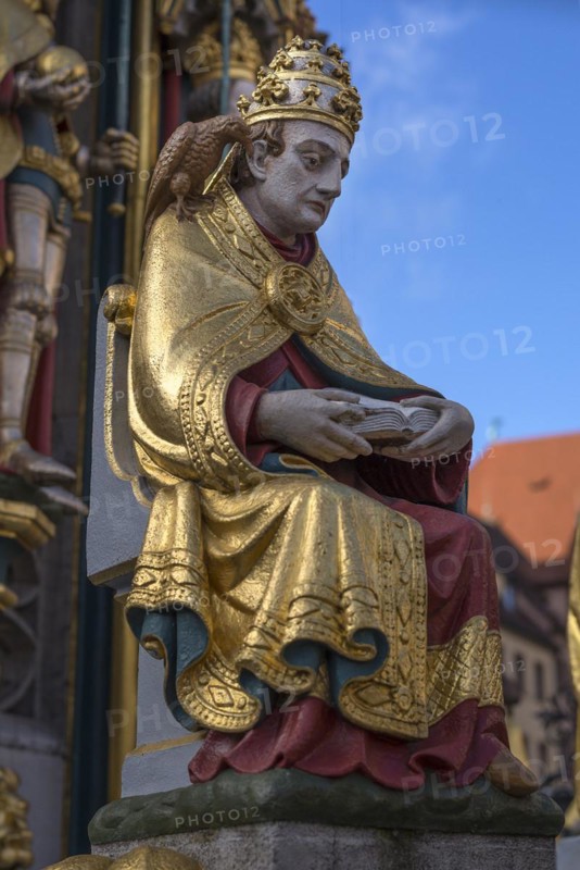Figure at the Beautiful Fountain: St. Gregory