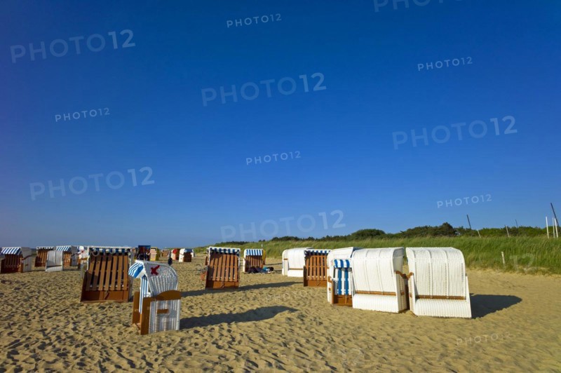 Early summer on the beach of Cuxhaven Sahlenburg