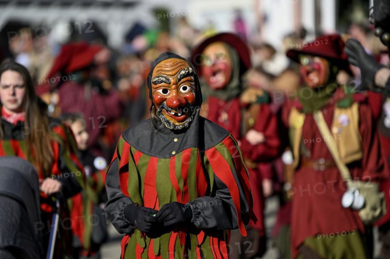 Schraeckslizunft from Diersburg at the big carnival parade