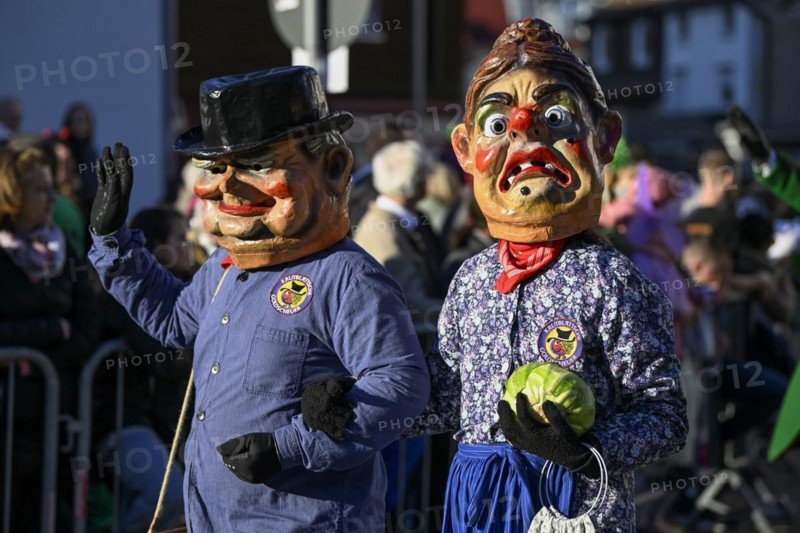 Narrenzunft Krutblaettsche from Kehl-Goldscheuer at the Great Carnival Parade