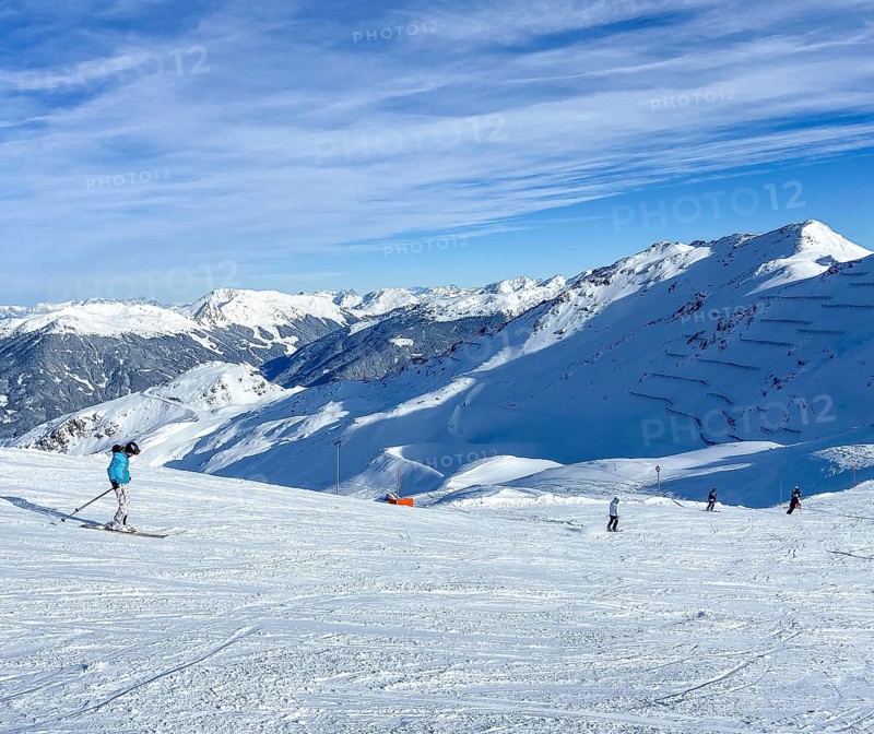 Wedelhuetten downhill run in the Hochzillertal ski area