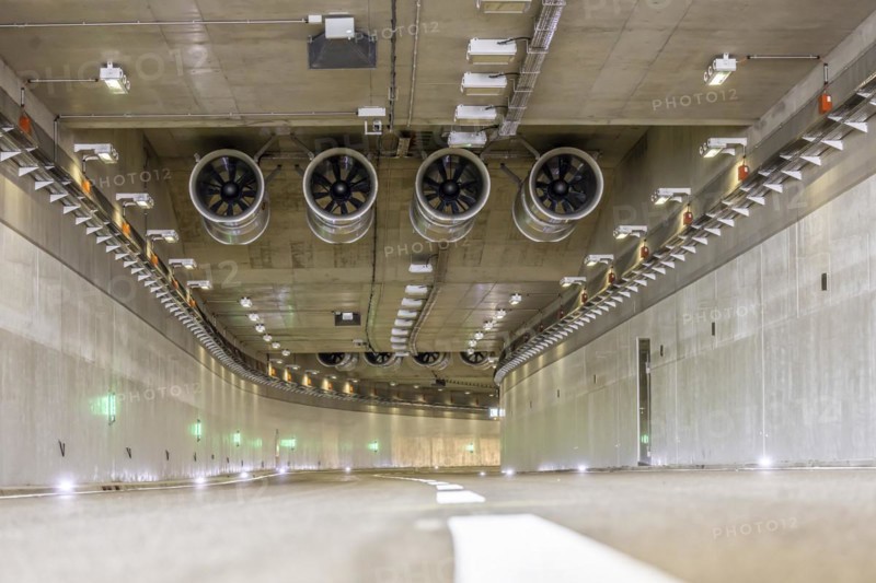 Rosenstein Tunnel in the course of the B10 in front of the official opening to traffic. Eight years were spent working on the 456 million euro traffic structure