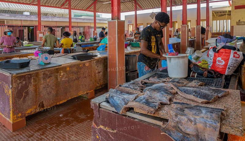 Fish Market Mindelo on Sao Vicente Island Cape Verde