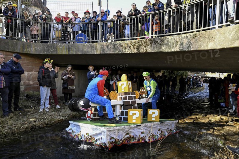 Zuber Mario Brothers on the river Schiltach
