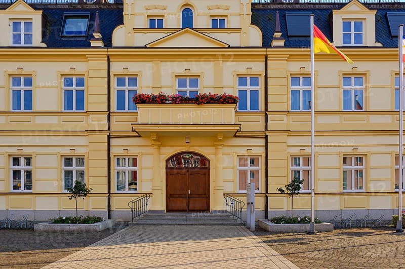 The Demmin town hall on the market square