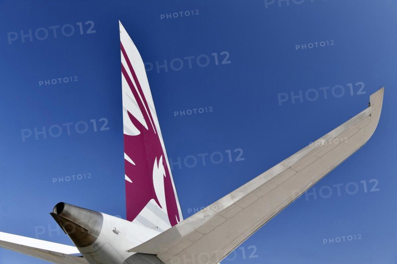 Qatar Airways Boeing B787-9 Dreamliner vertical stabiliser