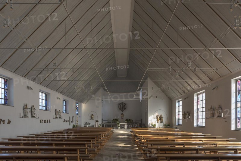 Interior of the St. Larentius Church built in the 1950s