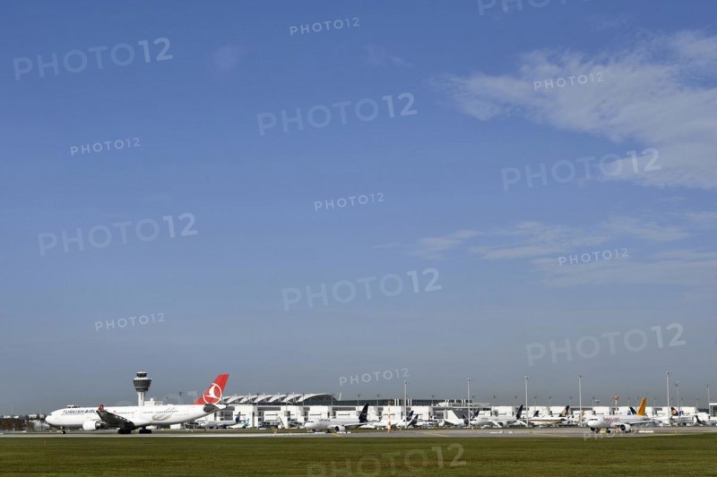 Aircraft taking off Turkish Airlines Airbus A350-900