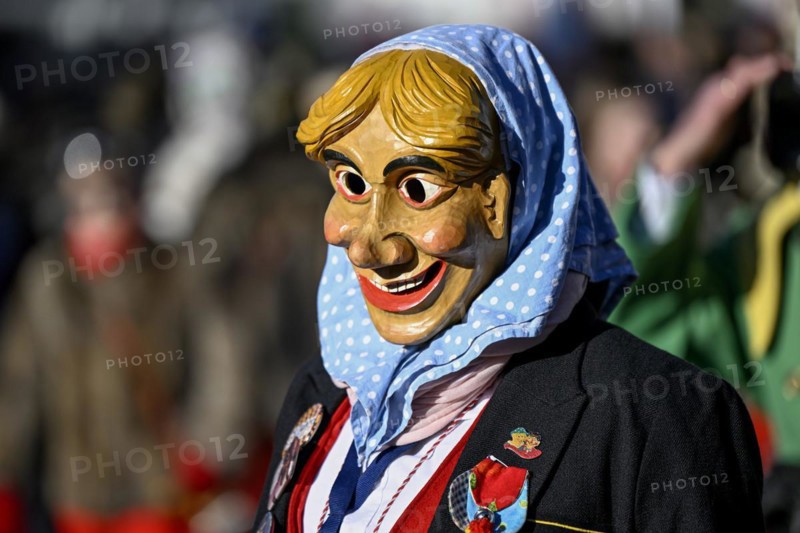 Fools Guild Haslacher Dickkoepf from Freiburg at the Great Carnival Parade