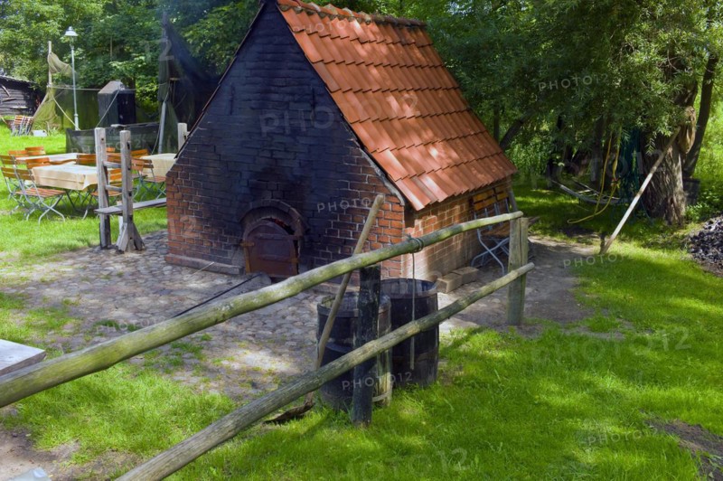 Old bread baking house