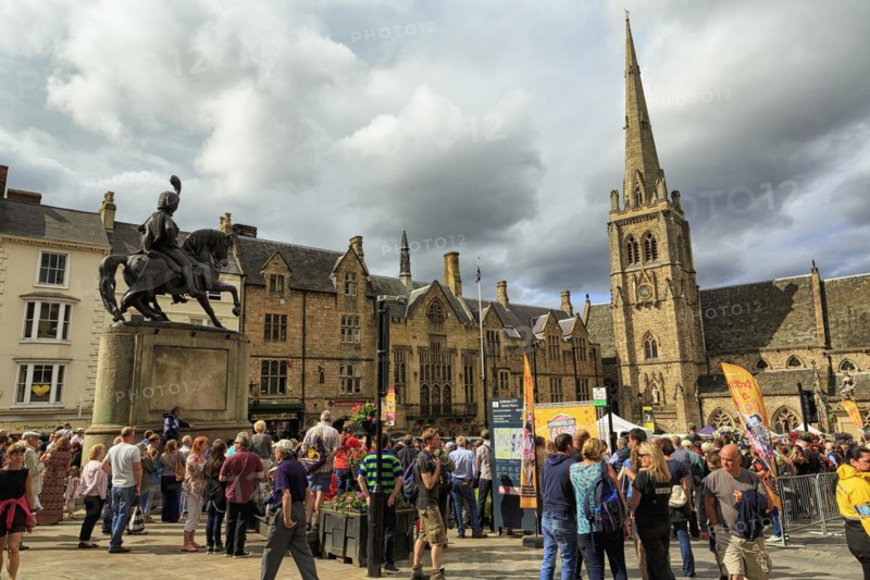 Crowd in the Market Place