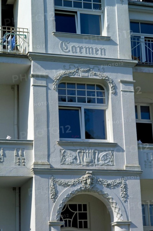 Bansin Mecklenburg-Western Pomerania Greifswald Island Usedom Spa Architecture in the Seestrasse Hotel Carmen Germany Europe