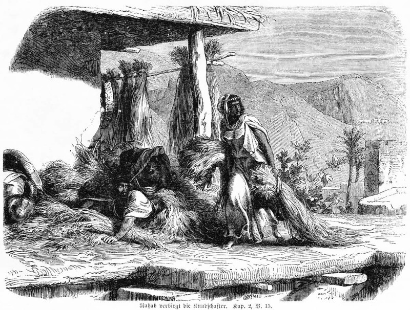 Rahab hides the scouts