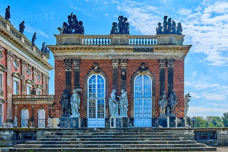 Side wing of the Neues Palais on the right side of the courtyard