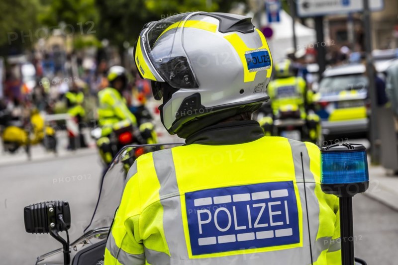 Police motorbike of the Baden-Wuerttemberg police