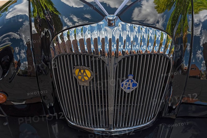 Radiator grille from an English black taxi
