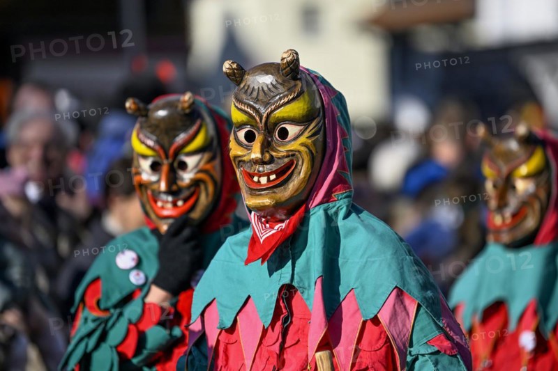 Jesters Guild Hoellenwaldteufel from Lautenbach at the Great Carnival Parade