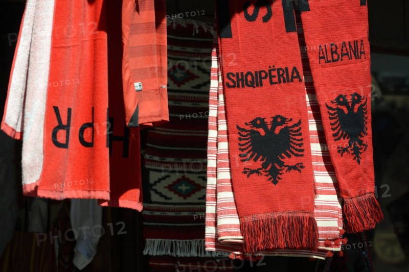 Scarves with double eagle as souvenir