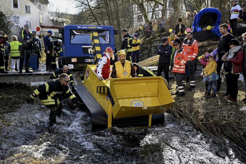 Zuber Paw Patrol on the river Schiltach