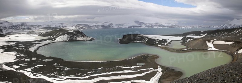 Aerial view over Telefon Bay