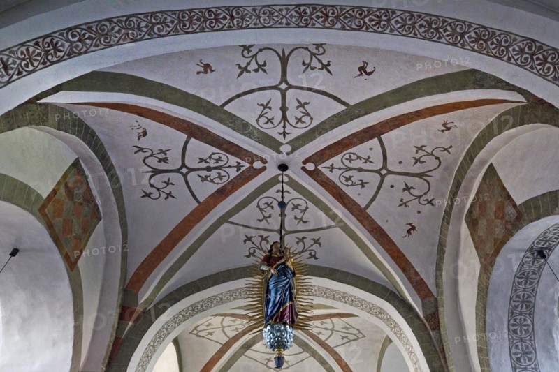 Romanesque painting in the Catholic parish church of St. Pancratius