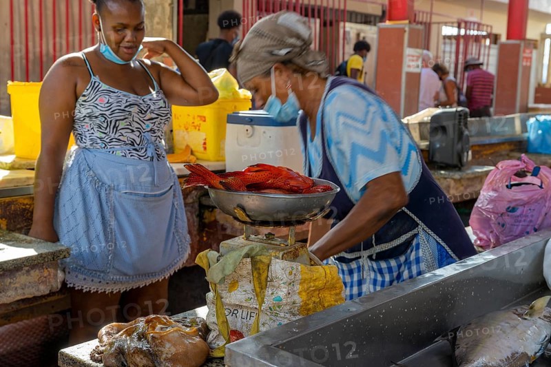 Fish Market Mindelo on Sao Vicente Island Cape Verde
