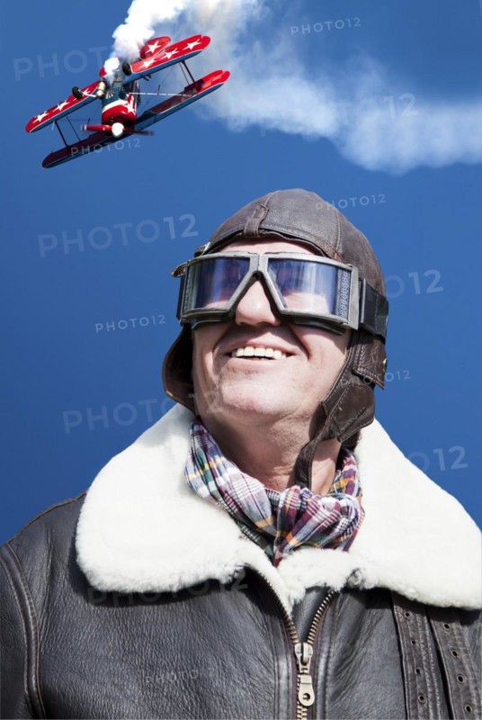 Pilot observes the flight manoeuvre