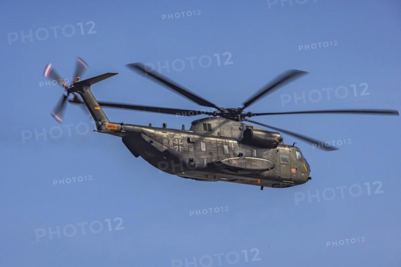 German Armed Forces helicopter of the type Sikorsky CH-53G in flight