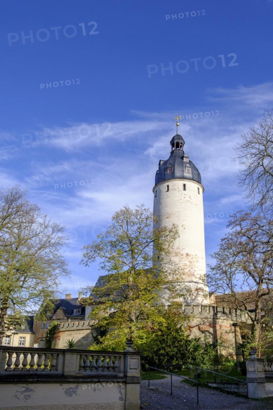 Inner courtyard, with Hausmannsturm, Altenburg Castle, Altenburg, Thuringia, Germany, Europe
