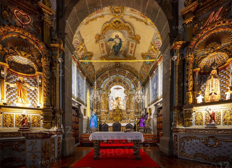 Chancel, San Sebastian Church, Camara de Lobos, Madeira, Portugal, Europe