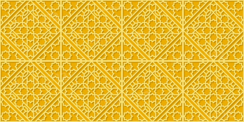Islamic gold ornament vector seamless pattern