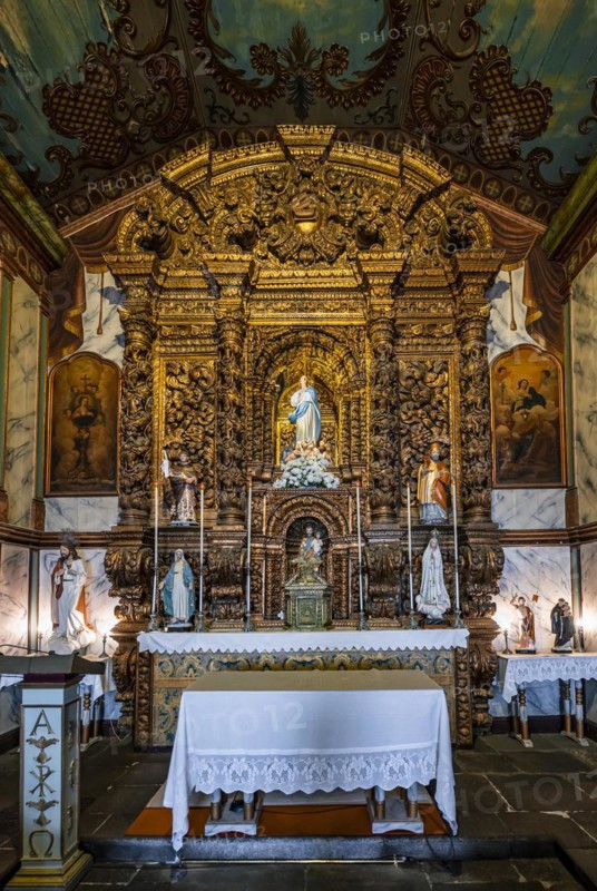 Chancel, church in Camara de Lobos, Madeira, Portugal, Europe