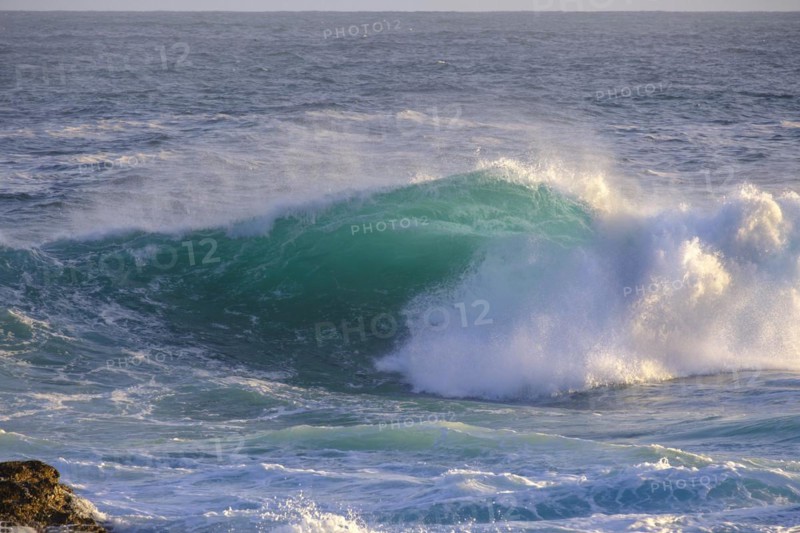 Surf, strong ocean waves, coast at Tsitsikamma National Park, Garden Route, Eastern Cape, South Africa, Africa