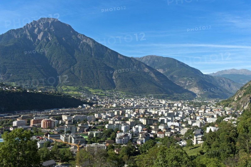 The village of Naters in the Upper Valais, Valais, Switzerland, Europe
