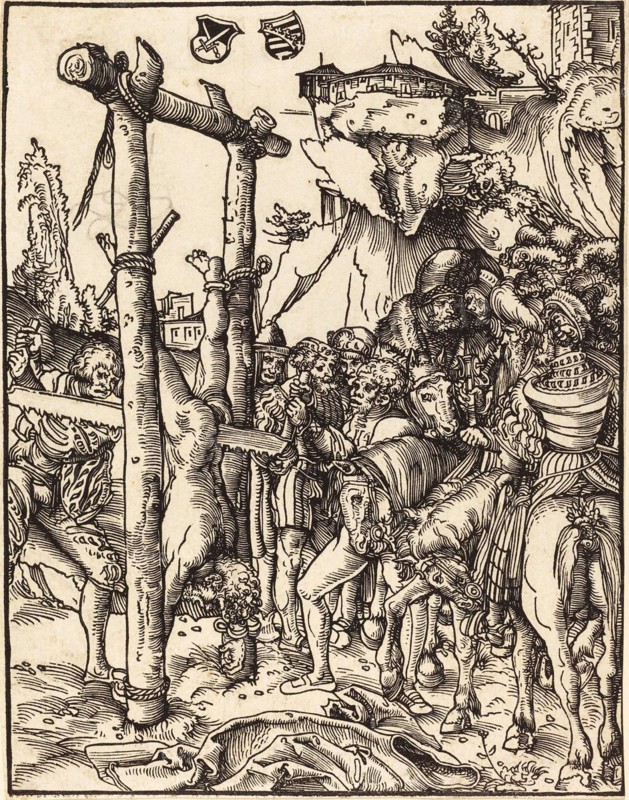 Saint Simon, painting by Lucas Cranach the Elder, 4 October 1472, 16 October 1553, one of the most important German painters, graphic artists and book printers of the Renaissance, Historical, digitally restored reproduction of a historical original