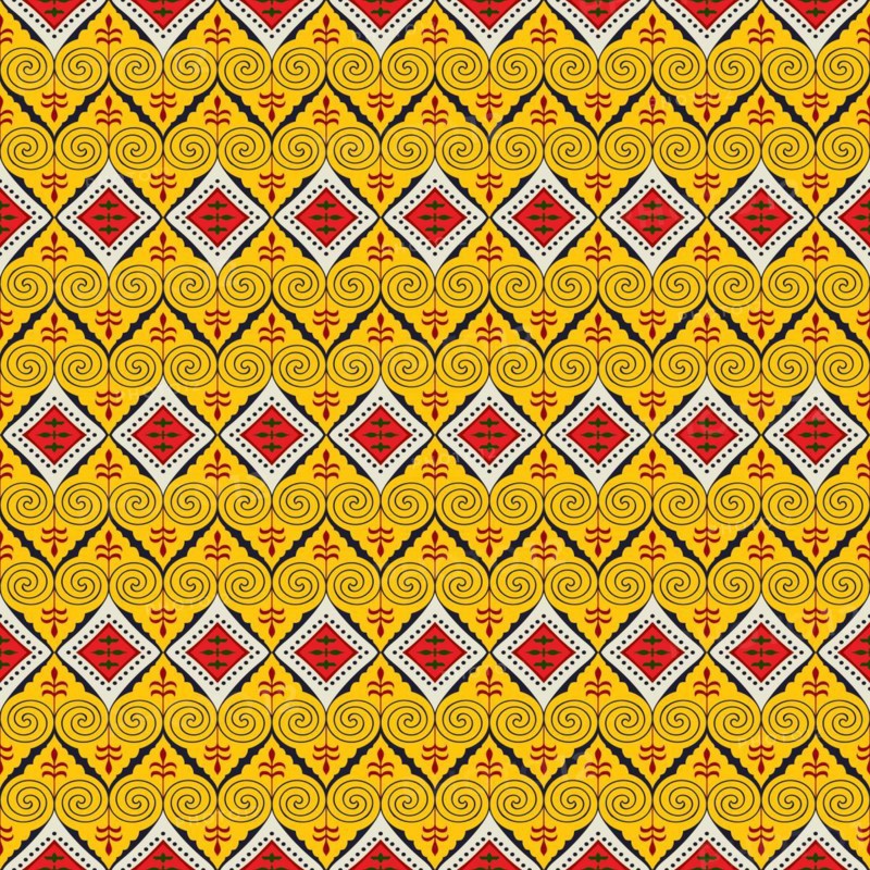 Ancient Egyptian traditional pattern, vector seamless pattern