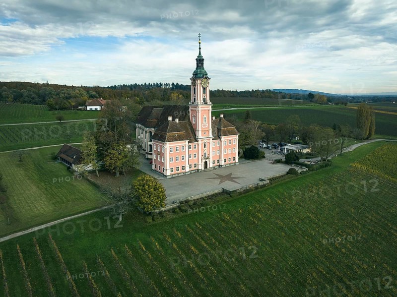 Birnau Pilgrimage Church, Uhldingen-Muehlhofen, Lake Constance District, Upper Swabia, Baden-Wuerttemberg, Germany, Europe