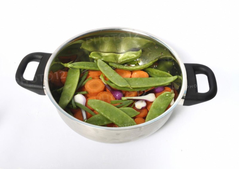 Mixed vegetables in a pot
